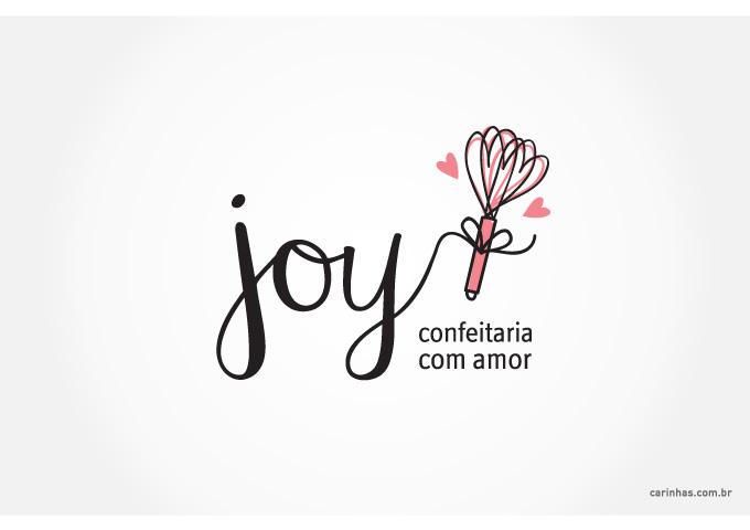 Marca para Joy - confeitaria com amor
