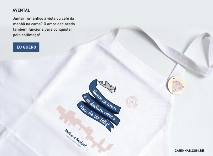 Presentes criativos para o Dia dos Namorados: avental personalizado